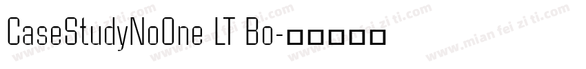CaseStudyNoOne LT Bo字体转换